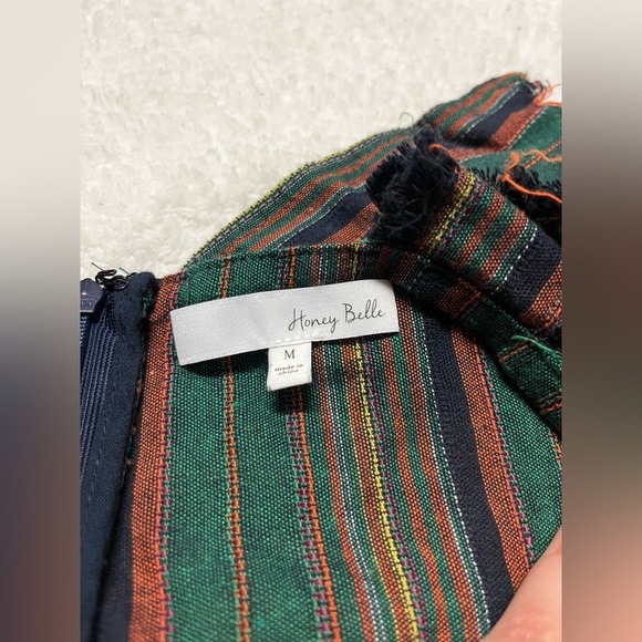 𝅺Honey Belle cropped striped tank with bottons and raw hem - Picture 4 of 4